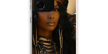 Blue Empress and The Majestic Leopard Eco Phone Case by Prodigi