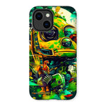 Mechanical Muse: Vibrant Graffiti Odyssey in Surreal Auto Wonderland Tough Phone Case - D'Sare