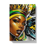 Gift For Her Rasta Queen Street Black Women Gift Hardback Journal - D'Sare