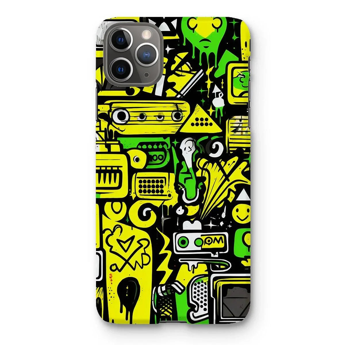 Graffiti Green and Yellow Abstract: A Dive into Vibrant Urban Art Snap Phone Case by Prodigi