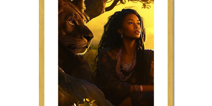 Empress Divine: The Black Feminine & Lion of Judah Legacy Antique Framed & Mounted Print by Prodigi