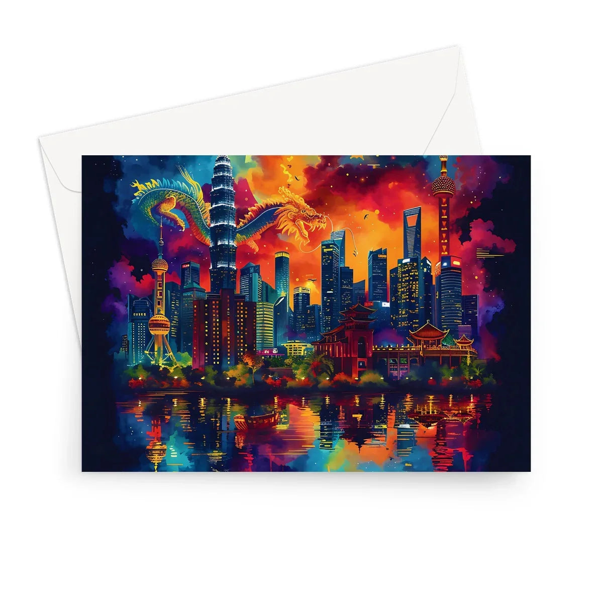 2024 Year Of The Dragon Celebration Greeting Card - D'Sare