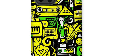 Graffiti Green and Yellow Abstract: A Dive into Vibrant Urban Art Tough Phone Case by Prodigi