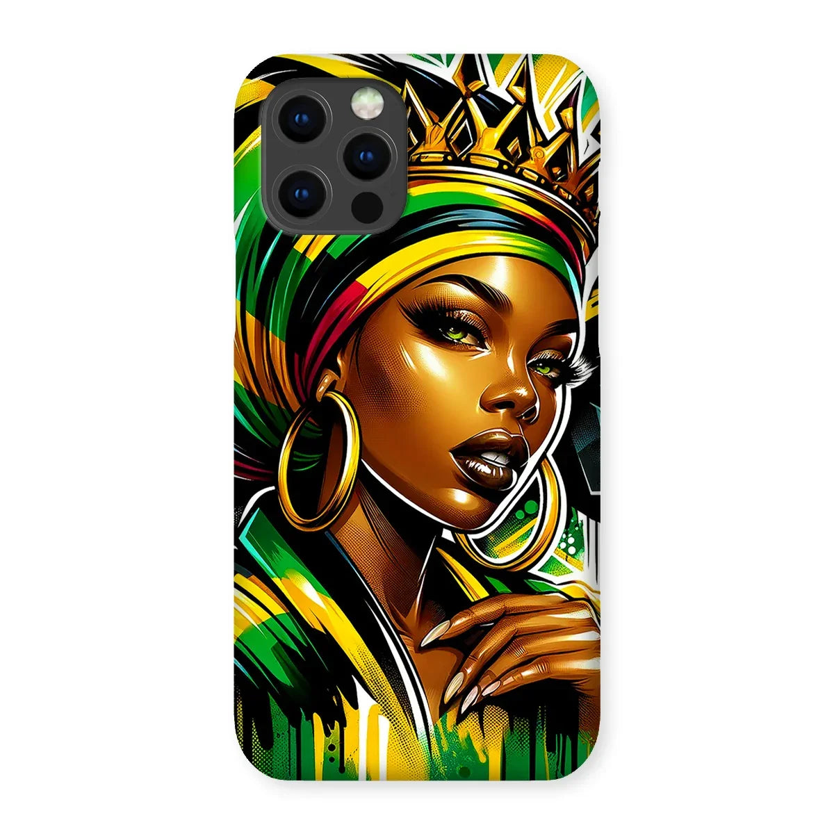 Gift For Her Rasta Queen Street Black Women Gift Snap Phone Case - D'Sare