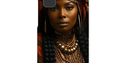 Empress Ebony Leopard Luxe MelanatedME Snap Phone Case by Prodigi