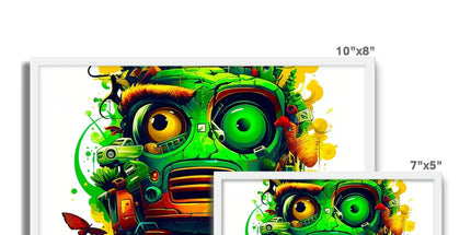 Graffiti Odyssey Surreal Urban Jungle Car Junk Yard Framed Photo Tile by D'Sare