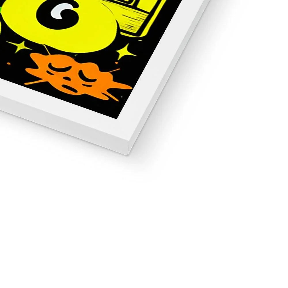 Graffiti Green and Yellow Abstract: A Dive into Vibrant Urban Art Budget Framed Poster - D'Sare 