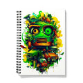 Graffiti Odyssey Surreal Urban Jungle Car Junk Yard Notebook by Prodigi