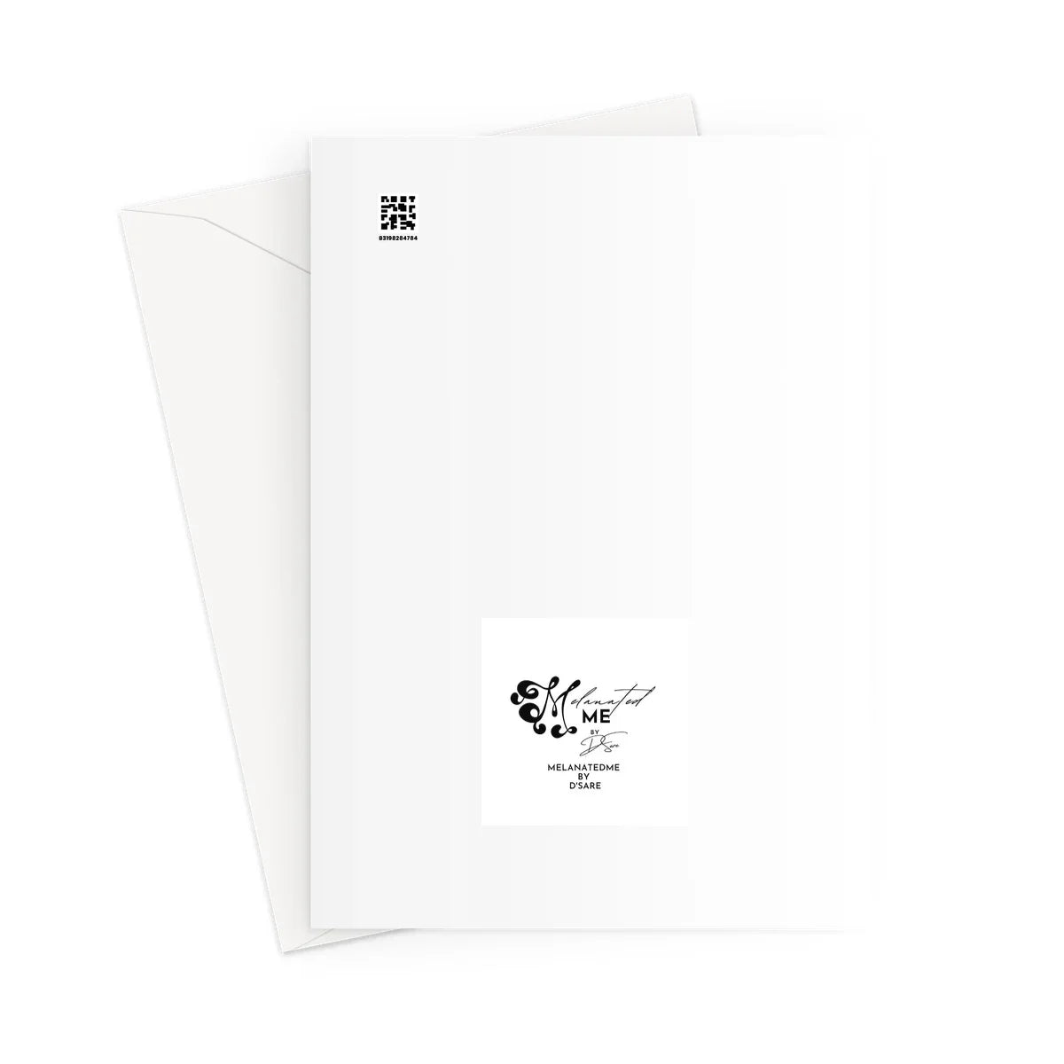 Merry Christmas Black Grandpa , Long Hair Ethnic Greeting Card - D'Sare