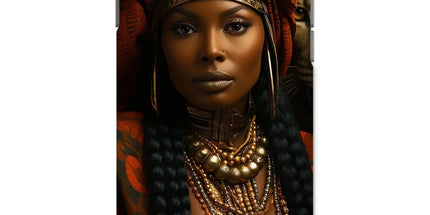 Empress Ebony Leopard Luxe MelanatedME Tough Phone Case - D'Sare