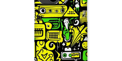 Graffiti Green and Yellow Abstract: A Dive into Vibrant Urban Art Snap Phone Case by Prodigi