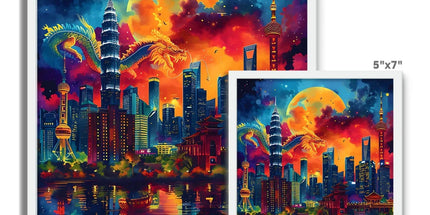 2024 Year Of The Dragon Celebration Framed Photo Tile by Prodigi