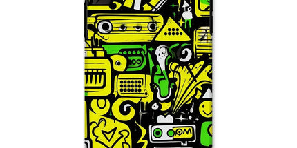 Graffiti Green and Yellow Abstract: A Dive into Vibrant Urban Art Snap Phone Case by Prodigi