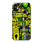 Graffiti Green and Yellow Abstract: A Dive into Vibrant Urban Art Snap Phone Case - D'Sare 