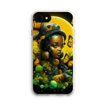 Monarch Butterfly Urban Fantasy Art Print - Afrofuturistic Girl with Butterflies Eco Phone Case - D'Sare