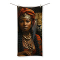 Empress Ebony Leopard Luxe MelanatedME Towel by Prodigi