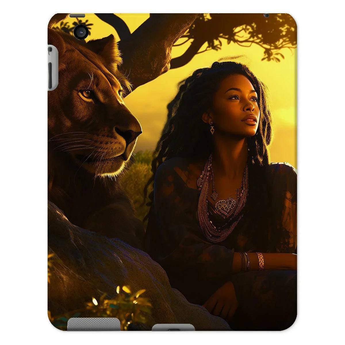Empress Divine: The Black Feminine & Lion of Judah Legacy Tablet Cases - D'Sare 