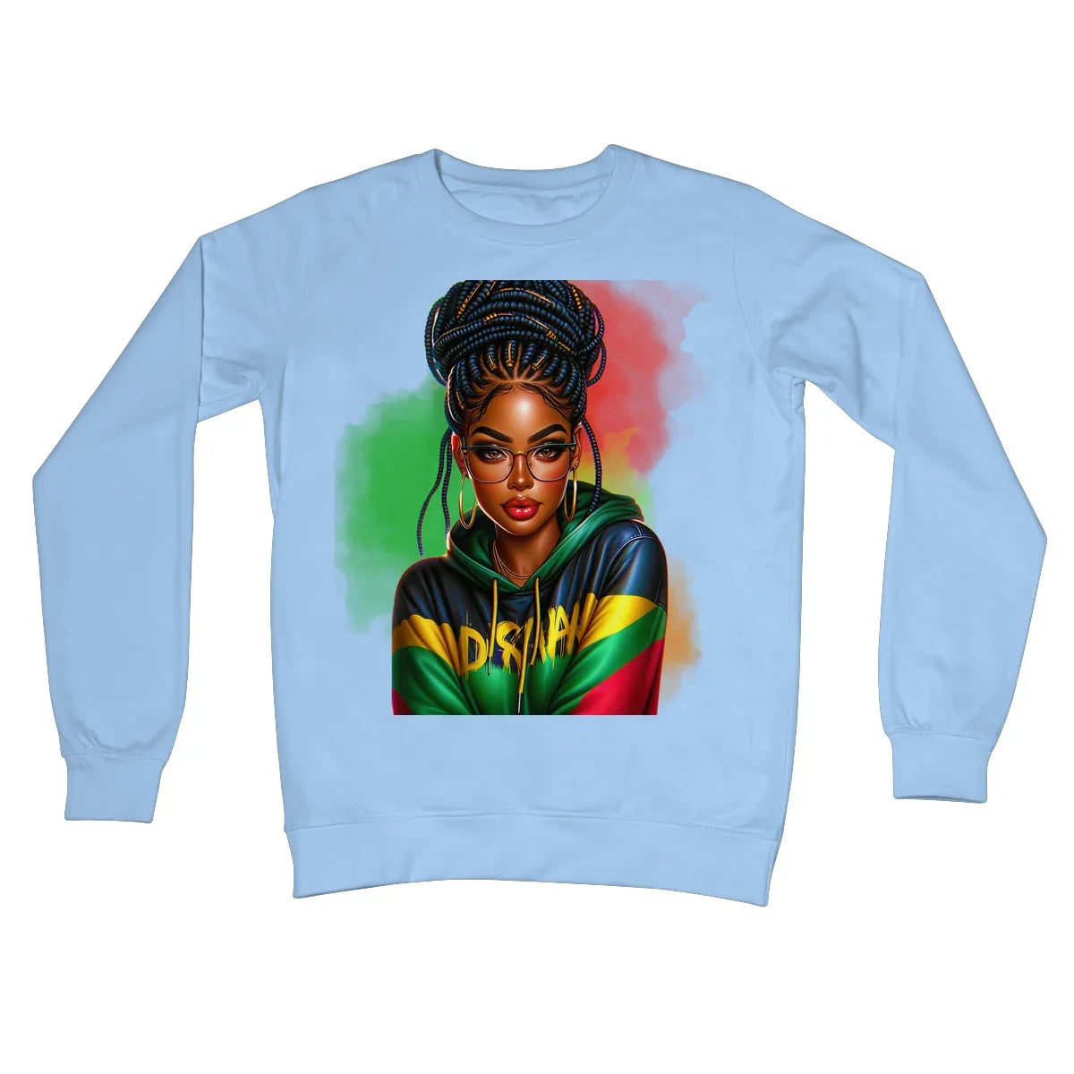 Irie Island Girl  Crew Neck Sweatshirt - D'Sare