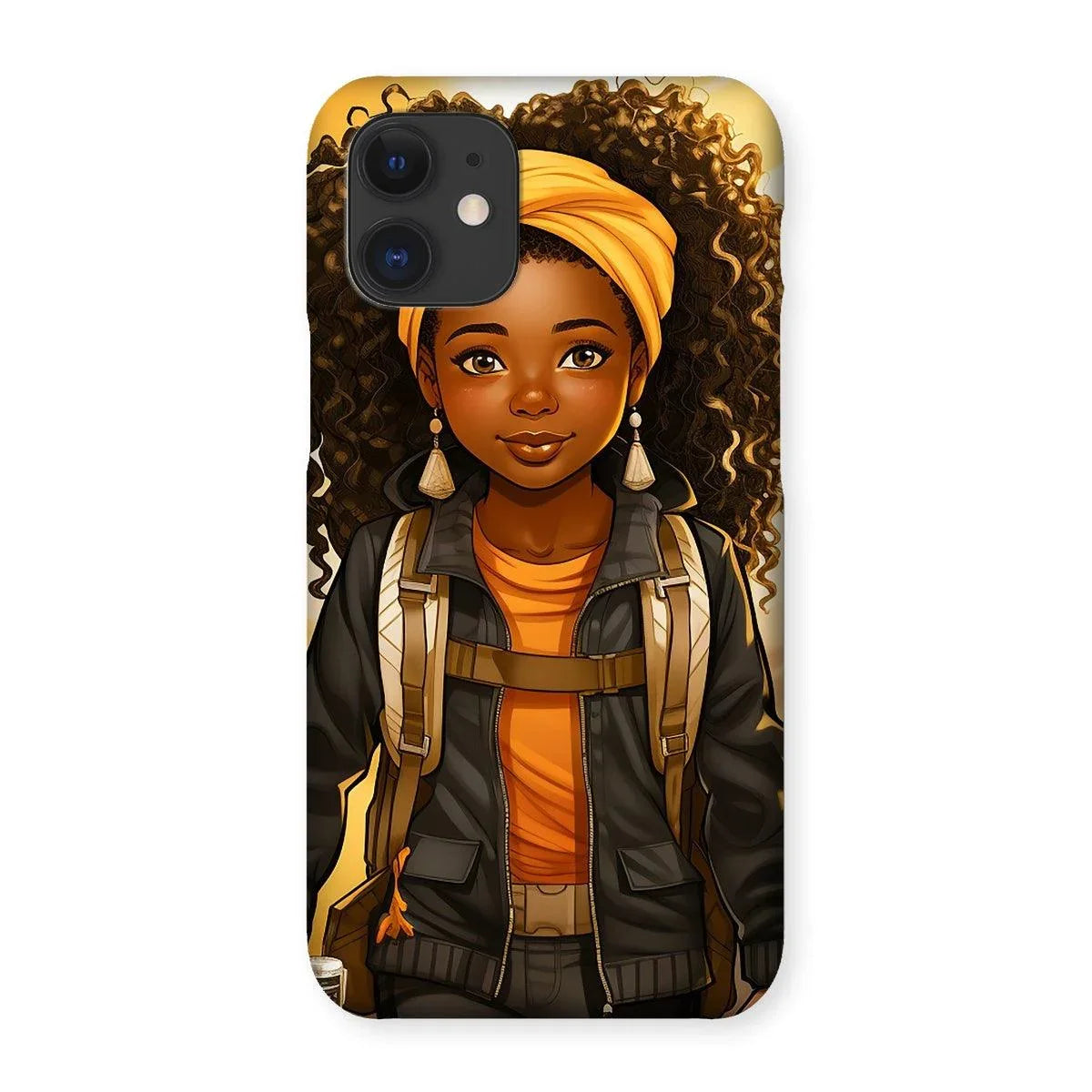 Autum Days Cute Black Girl MelanatedMe Snap Phone Case - D'Sare 