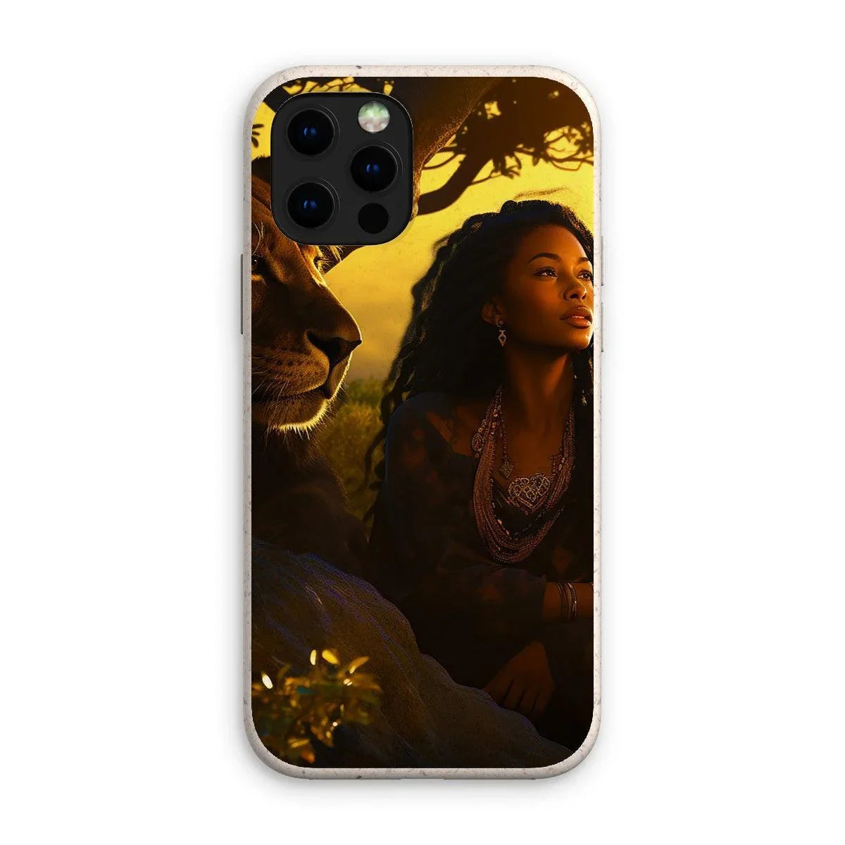 Empress Divine: The Black Feminine & Lion of Judah Legacy Eco Phone Case - D'Sare 