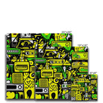 Graffiti Green and Yellow Abstract: A Dive into Vibrant Urban Art Eco Canvas - D'Sare 