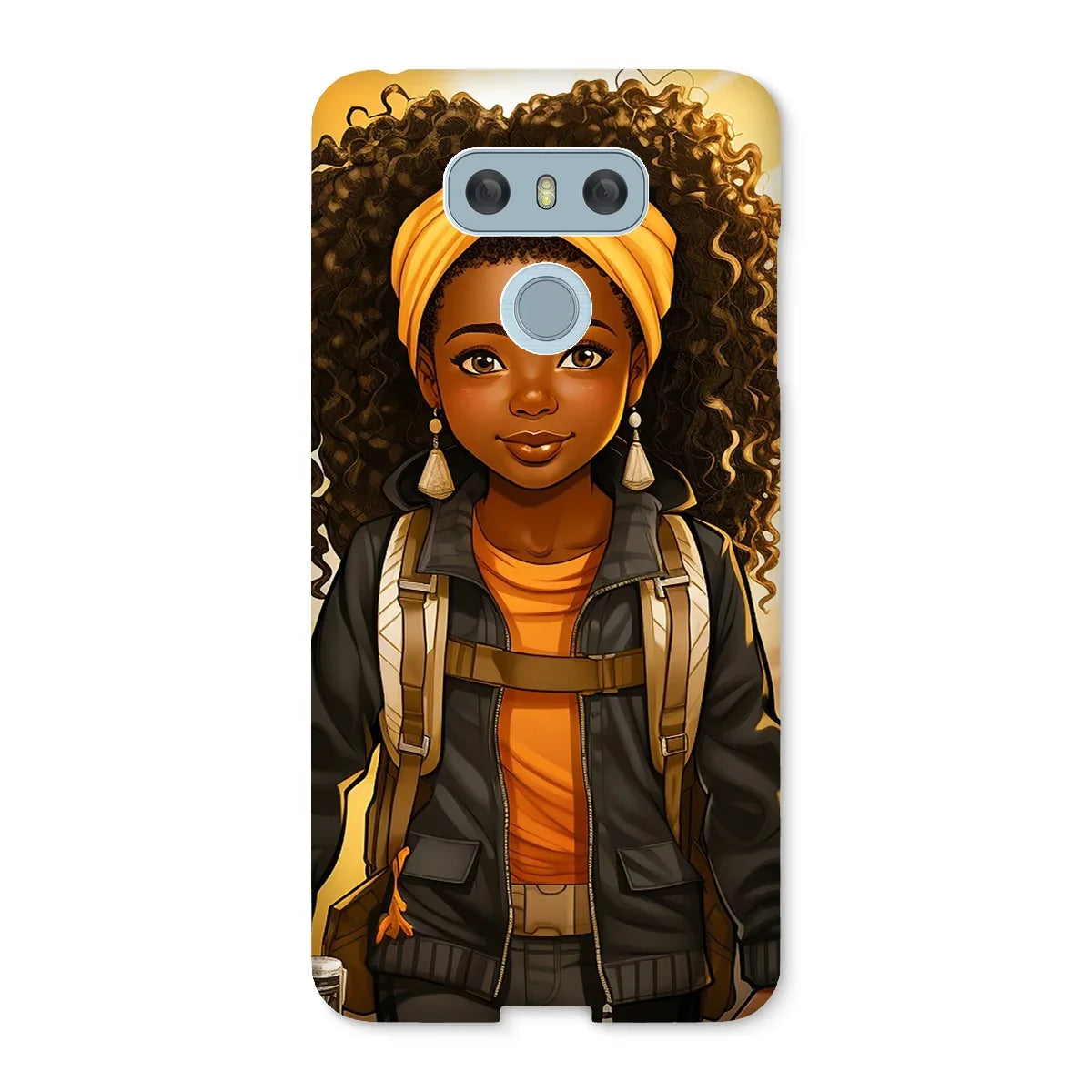 Autum Days Cute Black Girl MelanatedMe Snap Phone Case - D'Sare