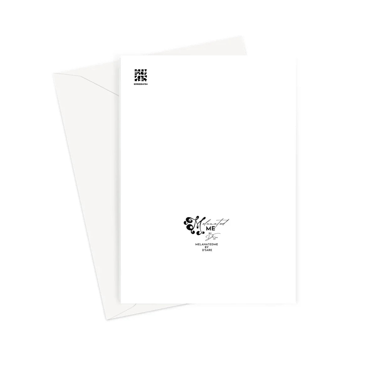 Merry Christmas Black Grandpa , Long Hair Ethnic Greeting Card - D'Sare