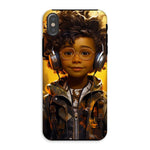 Little Boy Dino Dream Earphone: MelanatedMe Adventures by D'Sare Tough Phone Case - D'Sare 