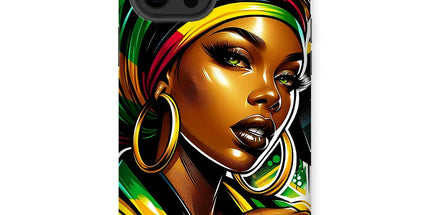 Gift For Her Rasta Queen Street Black Women Gift Tough Phone Case - D'Sare
