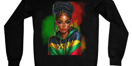 Irie Island Girl Crew Neck Sweatshirt by Prodigi