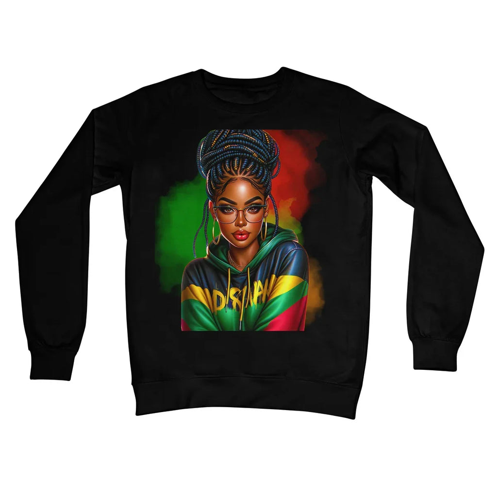 Irie Island Girl  Crew Neck Sweatshirt - D'Sare