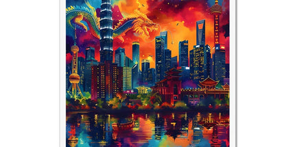 2024 Year Of The Dragon Celebration Framed Print by Prodigi