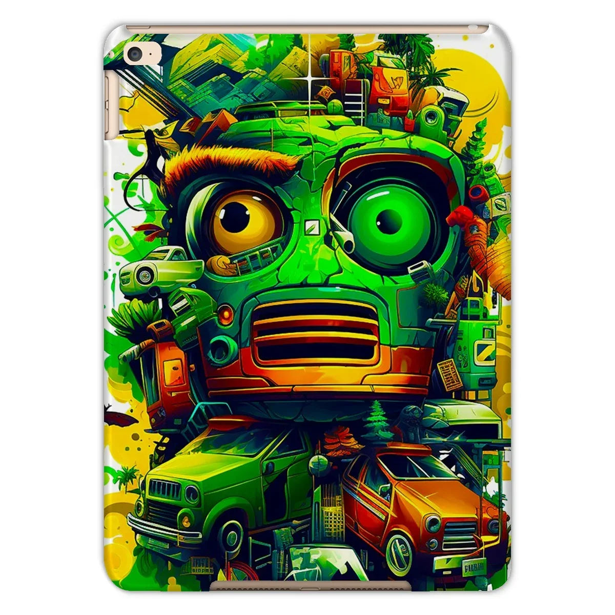 Graffiti Odyssey Surreal Urban Jungle Car Junk Yard Tablet Cases - D'Sare
