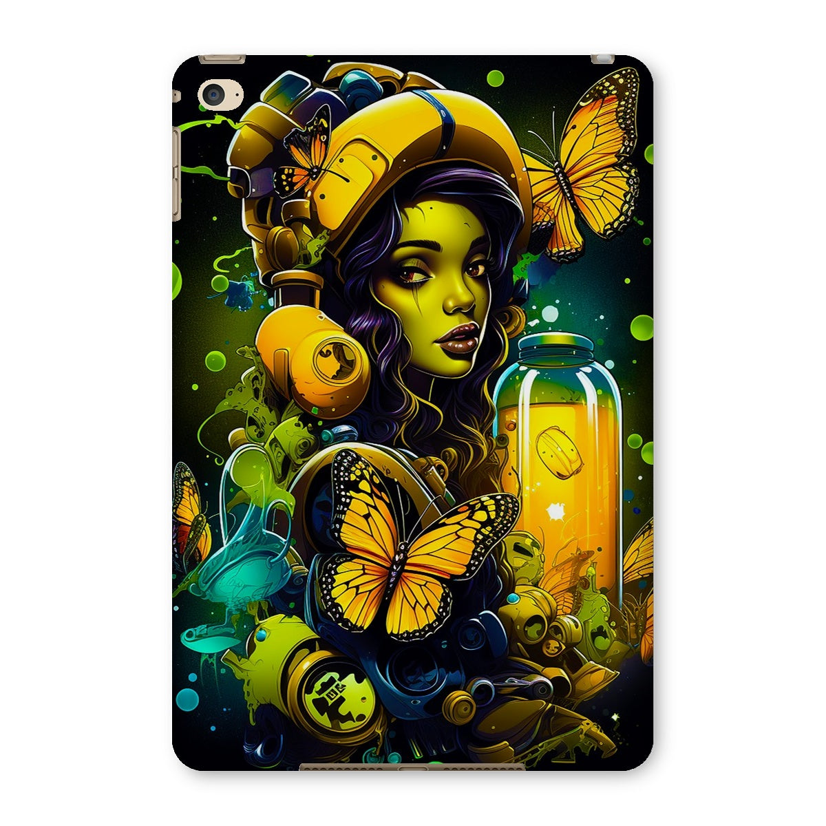 Bioluminescent Dreams | Monarch Butterfly Alchemist | Vibrant Fantasy  Tablet Cases