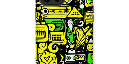 Graffiti Green and Yellow Abstract: A Dive into Vibrant Urban Art Tough Phone Case by Prodigi