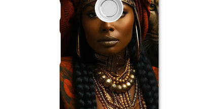 Empress Ebony Leopard Luxe MelanatedME Snap Phone Case by Prodigi