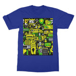 Graffiti Green and Yellow Abstract: A Dive into Vibrant Urban Art Softstyle T-Shirt - D'Sare 