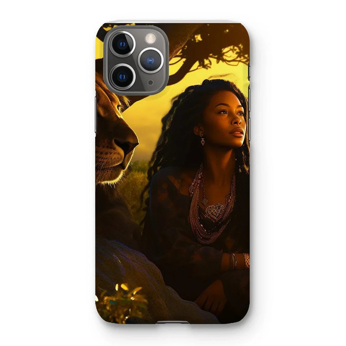 Empress Divine: The Black Feminine & Lion of Judah Legacy Snap Phone Case - D'Sare 