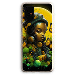 Monarch Butterfly Urban Fantasy Art Print - Afrofuturistic Girl with Butterflies Eco Phone Case - D'Sare