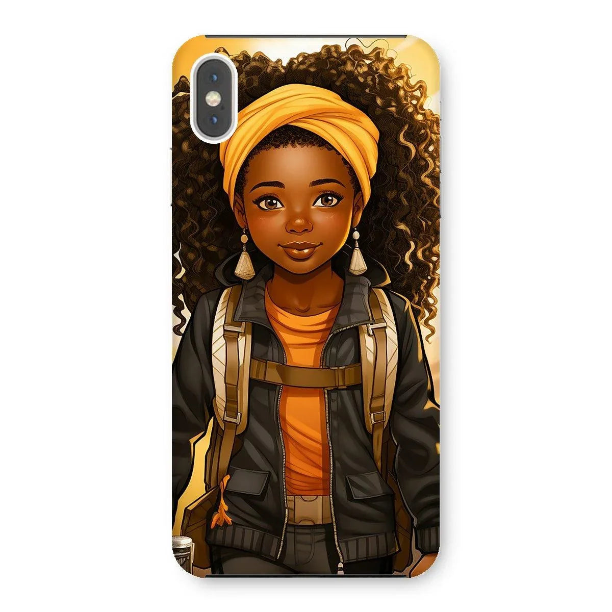 Autum Days Cute Black Girl MelanatedMe Snap Phone Case - D'Sare 