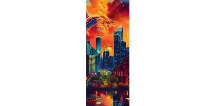 2024 Year Of The Dragon Celebration Wall Height Chart by Prodigi
