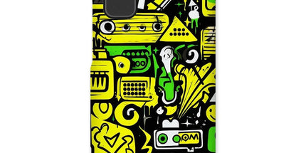 Graffiti Green and Yellow Abstract: A Dive into Vibrant Urban Art Snap Phone Case by Prodigi