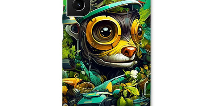 Nature's Resilience: Surreal Auto-Forest Artwork - Whimsical Raccoon and Greenery Infused Car  Snap Phone Case - D'Sare