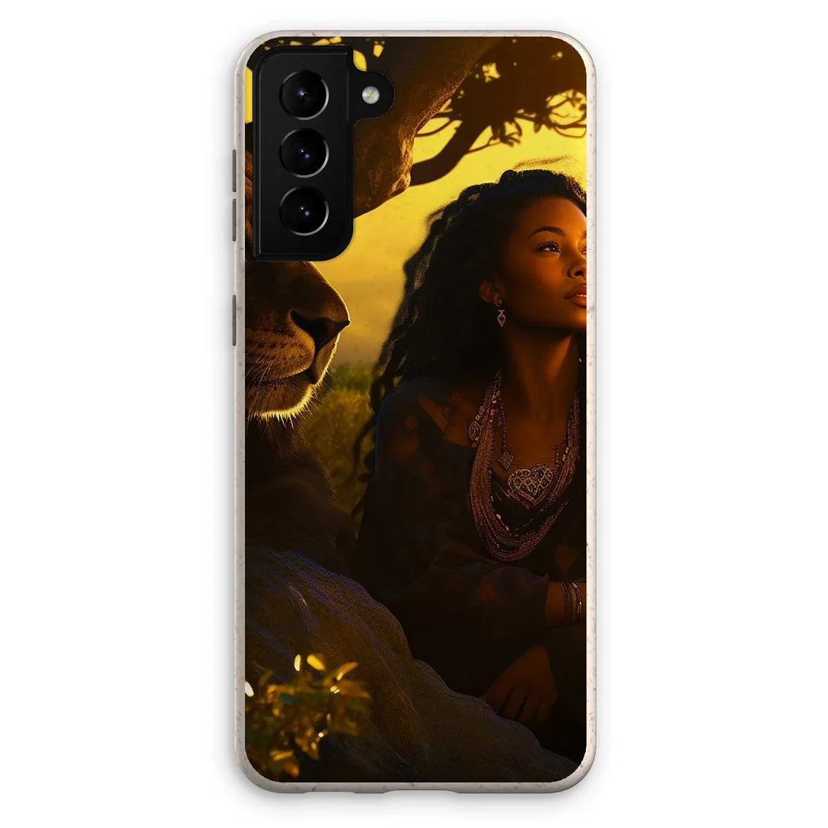 Empress Divine: The Black Feminine & Lion of Judah Legacy Eco Phone Case - D'Sare 