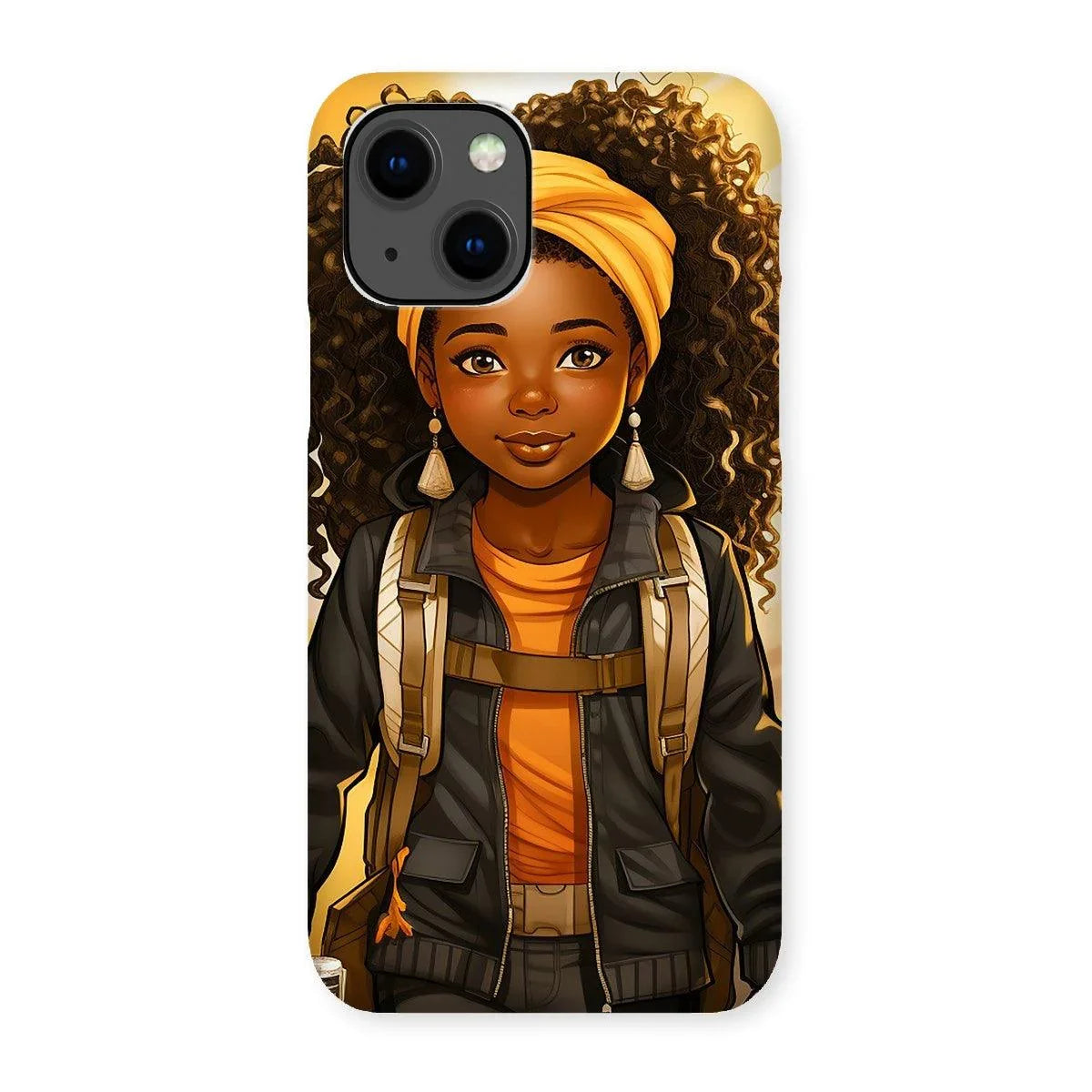 Autum Days Cute Black Girl MelanatedMe Snap Phone Case - D'Sare 