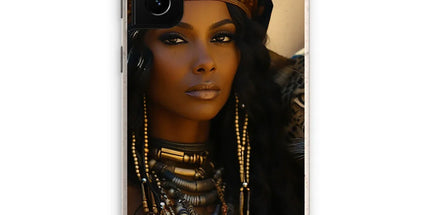 Blue Empress and The Majestic Leopard Eco Phone Case by Prodigi