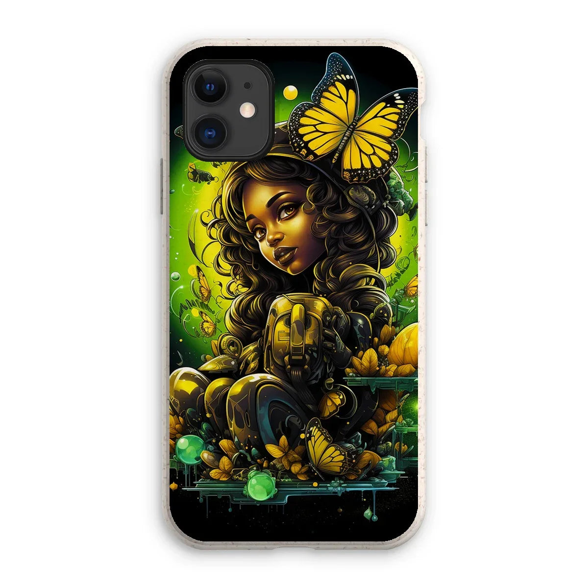 Urban Jungle Metamorphosis Muse Luminous Butterfly Queen Eco Phone Case by D'Sare