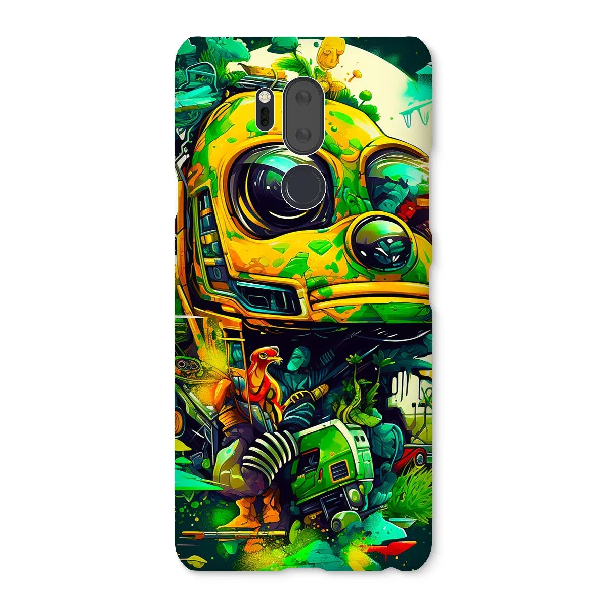 Mechanical Muse: Vibrant Graffiti Odyssey in Surreal Auto Wonderland Snap Phone Case - D'Sare