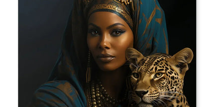 Leopard Luxe Lady Glamorous Empress Placemat by Prodigi