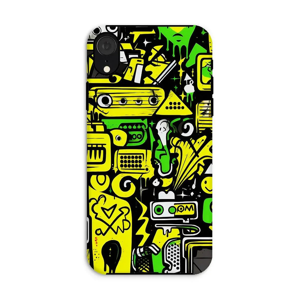 Graffiti Green and Yellow Abstract: A Dive into Vibrant Urban Art Tough Phone Case by Prodigi